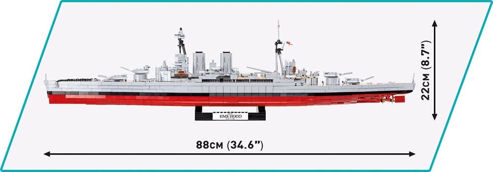 LEGO COBI Bojni ladja HMS Hood 7