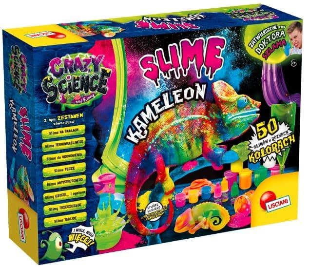 ZNANSTVENI KOMPLET LISCIANI Crazy Science Slime kameleon
