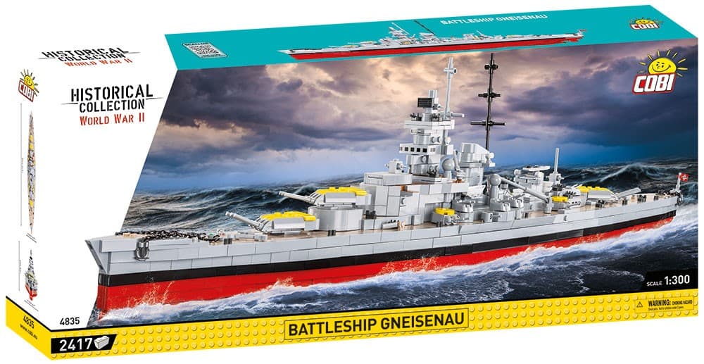 Model COBI KLOVCI Bojna ladja Gneisenau 1:300