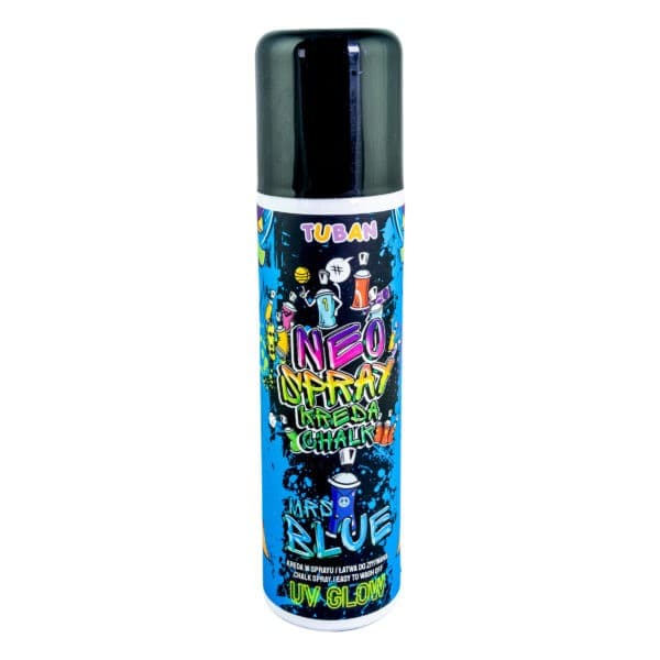 Barvni sprej TUBAN Neo kreda 150 ml – modra