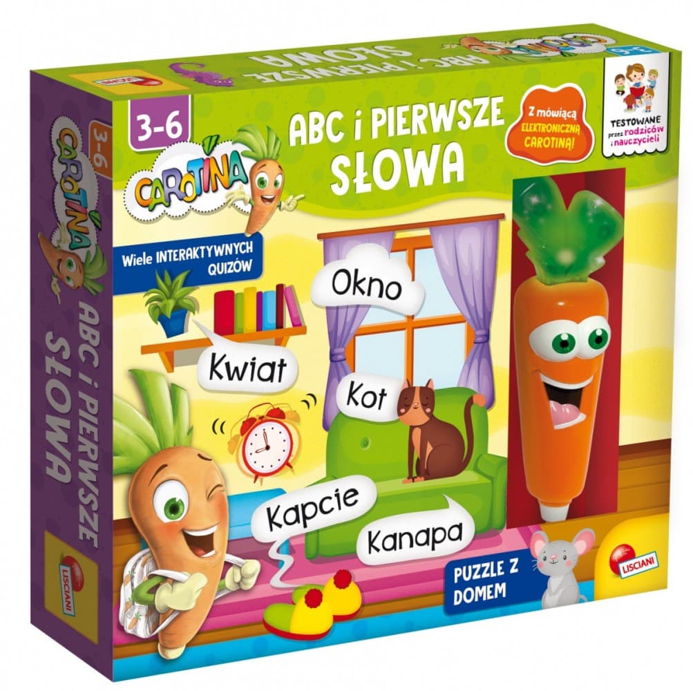 IZOBRAŽEVALNI KOMPLET LISCIANI Carotina ABC in prve besede