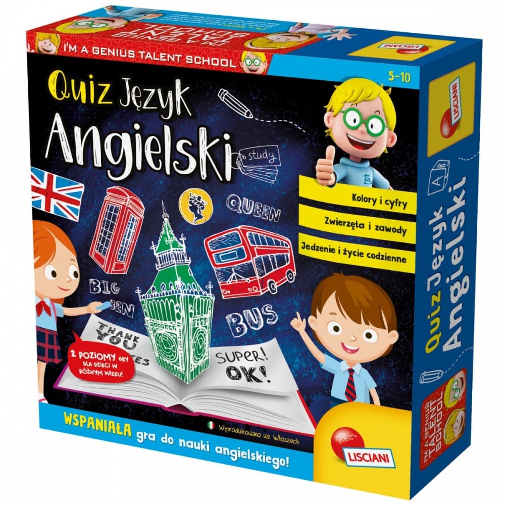 Liscianni - Igra 'Im a Genius Quiz' - angleščina
