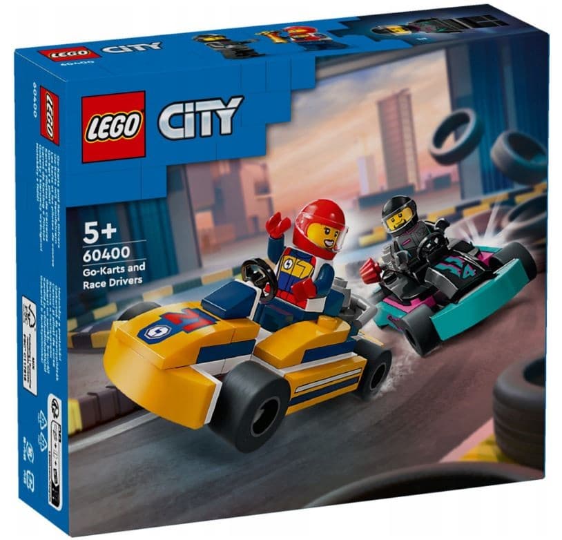 LEGO City 60400 "Gokarti in dirkači" - Komplet za gradnjo