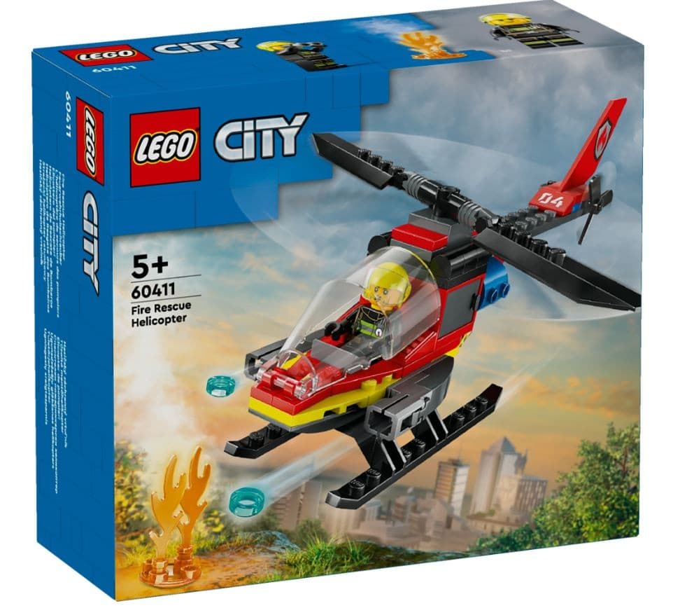 LEGO City 60411 "Gasilski reševalni helikopter" - Zračna reševalna akcija