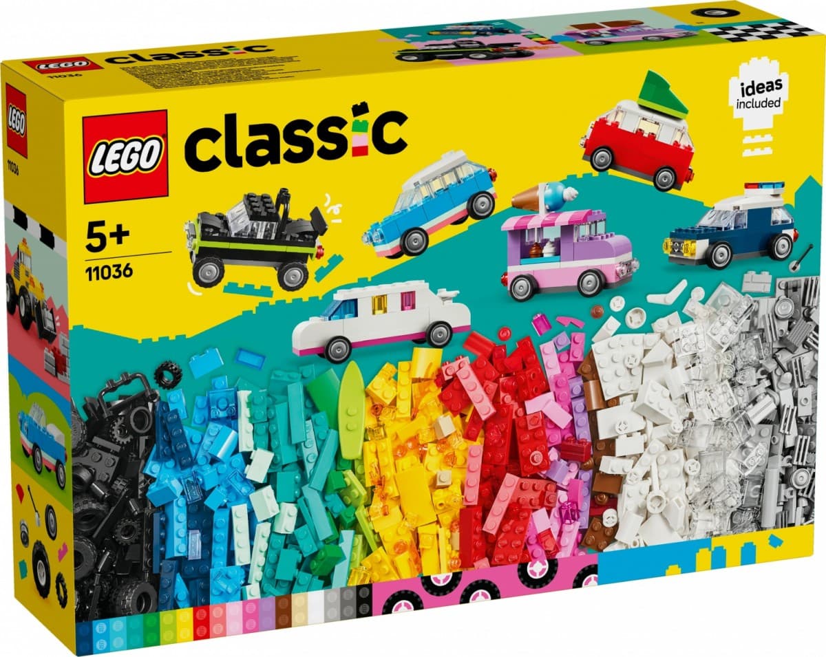LEGO Classic 11036 Kreativna vozila - gradimo domišljijo