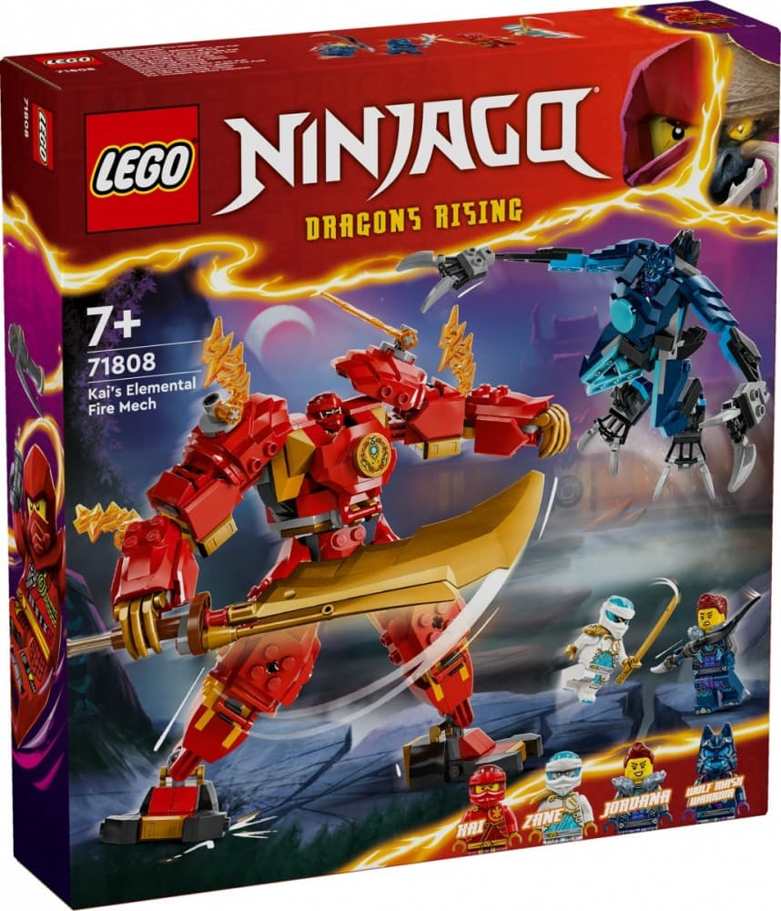 LEGO Ninjago 71808 "Kaijev ognjeni mecha" - Bojni robot za mlade nindže