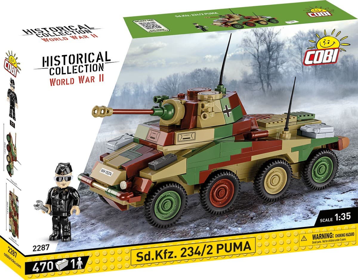 COBI Kocke 2287 Sd.Kfz. 234/2 Puma - oklepni avto