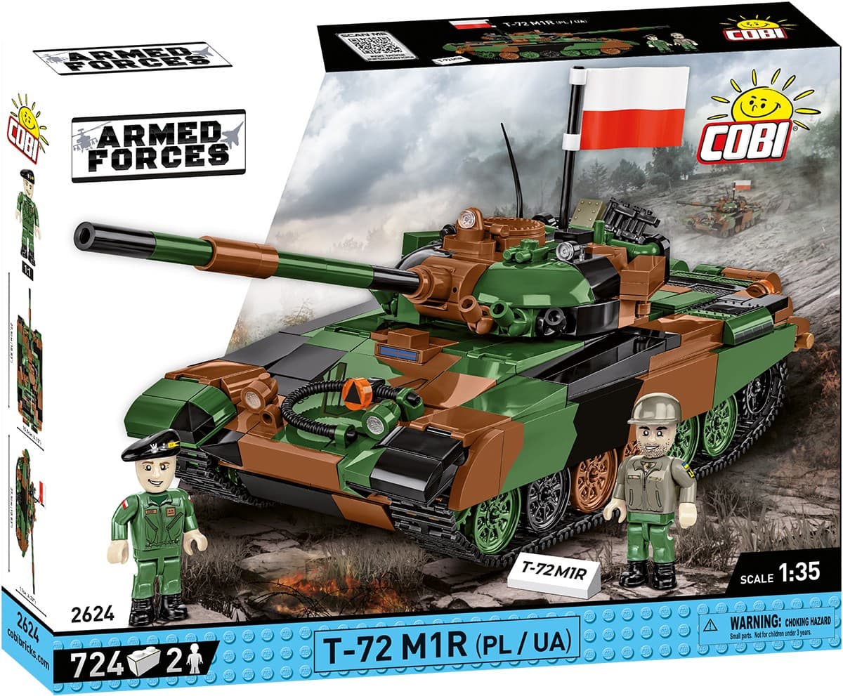 COBI Kocke 2624 T-72M1R (PL/UA) - tenk