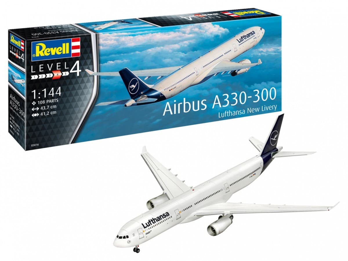 Model letala REVELL Airbus A330-300 Lufthansa 1/144