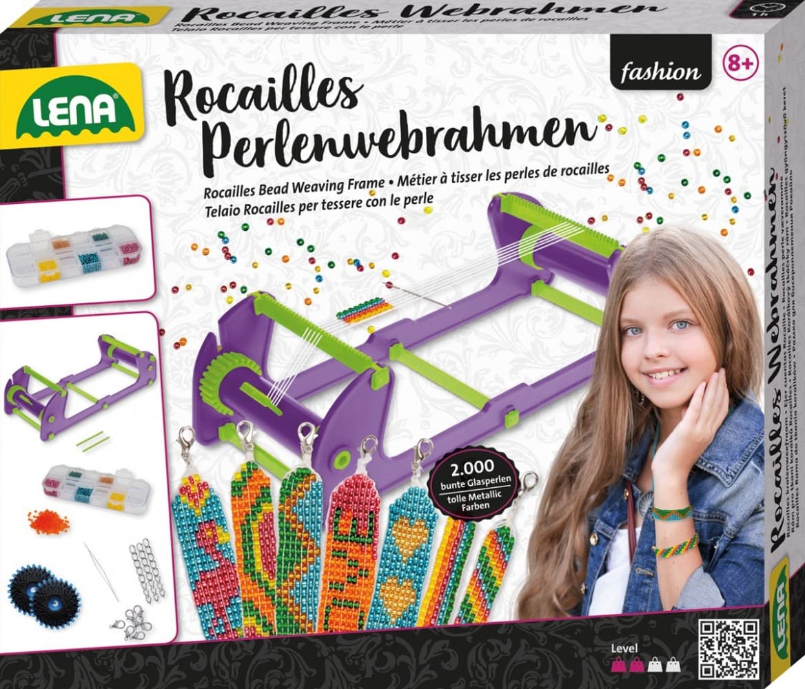 LENA Komplet za tkanje zapestnic s kroglicami