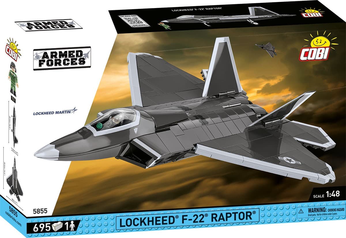 LEGO COBI Kocke Lockheed F-22 Raptor 1:48