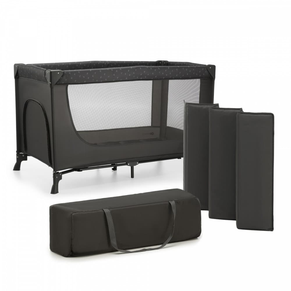 Otroško potovalno posteljico Kinderkraft Joy Light Grey