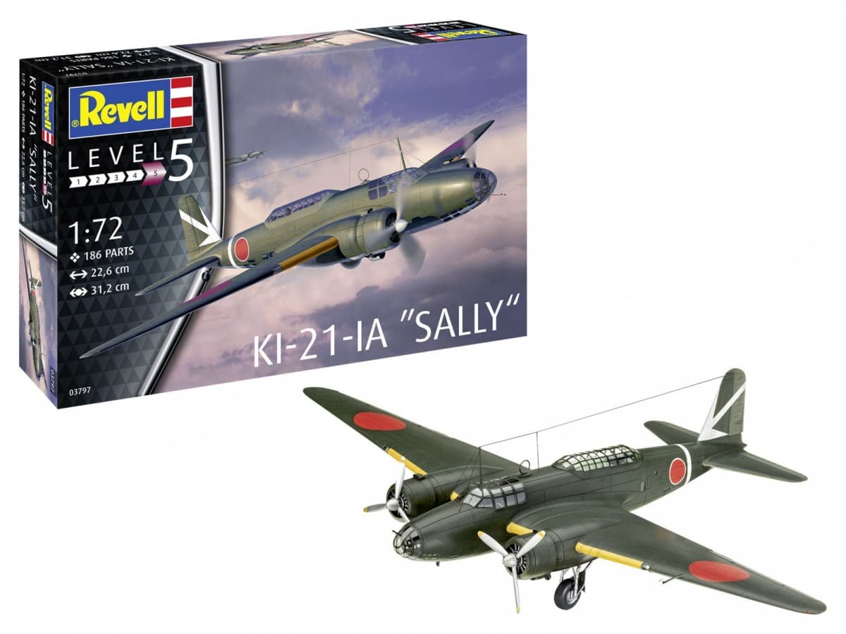 Model letala REVELL Ki-21-Ia "Sally" 1:72