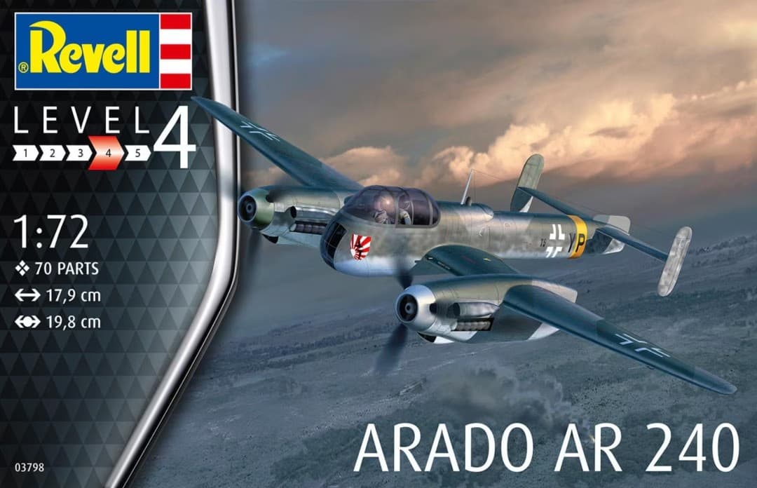 Model letala REVELL Arado AR-240 1:72 4