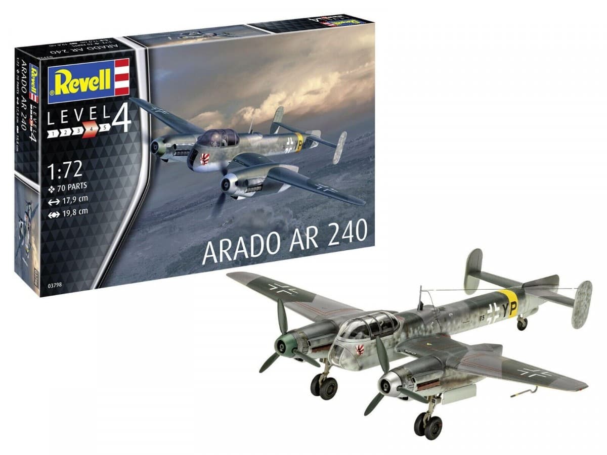 Model letala REVELL Arado AR-240 1:72