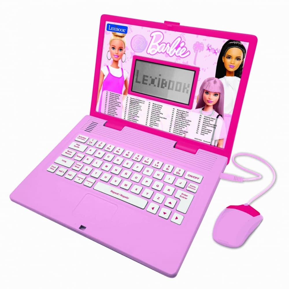LEXIBOOK Barbie Dvojezični izobraževalni prenosnik (124 aktivnosti)