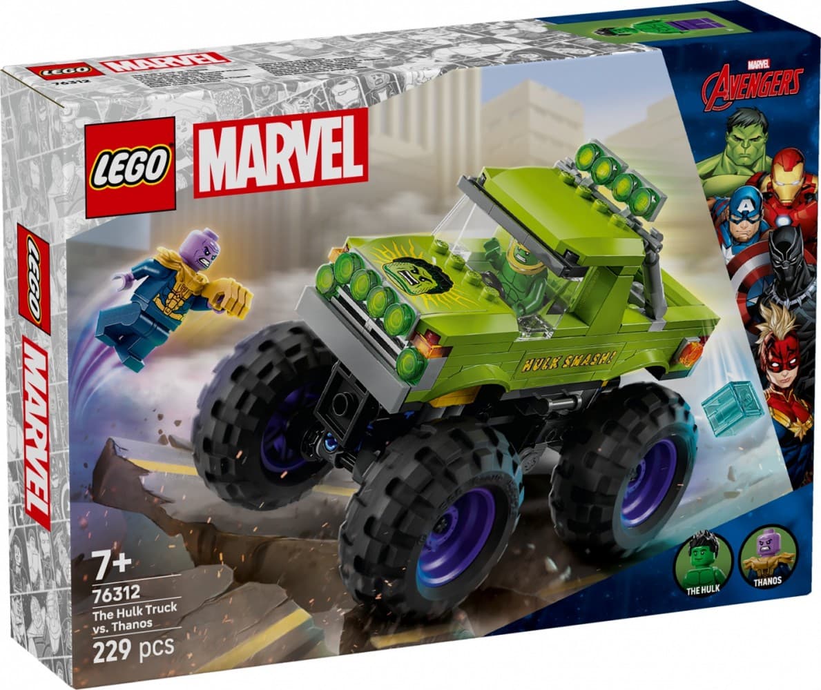 LEGO® Marvel 76312 Hulkovemu monster trucku proti Thanosu