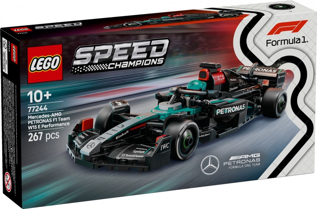 LEGO Speed Champions 77244 "Mercedes-AMG W15 F1 bolid" - Zbirateljski model dirkalnika