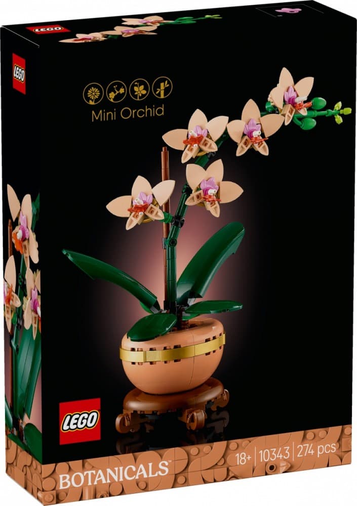 LEGO Botanicals 10343 Mala orhideja, komplet za odrasle