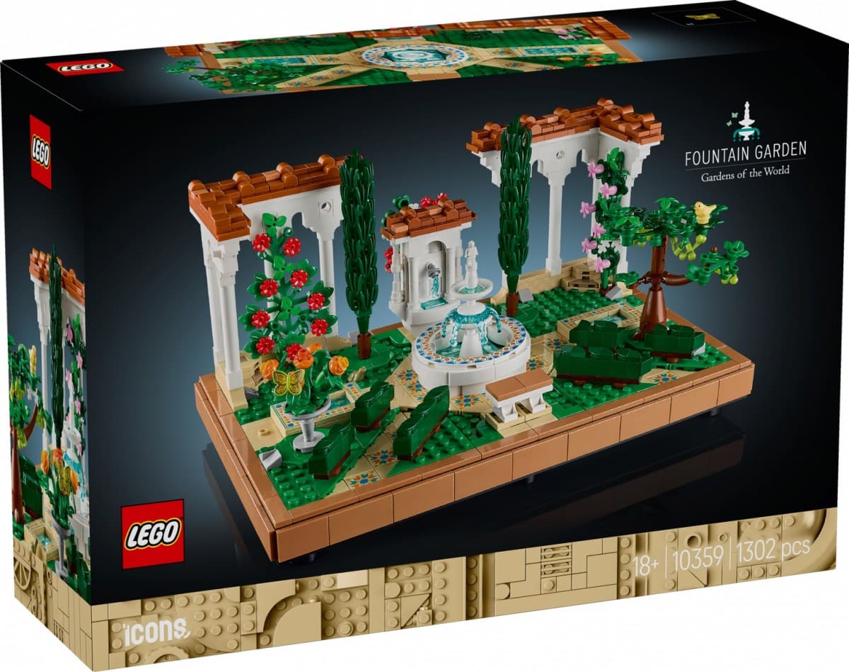 LEGO® Icons 10359 Fontanna v slovenskem vrtu