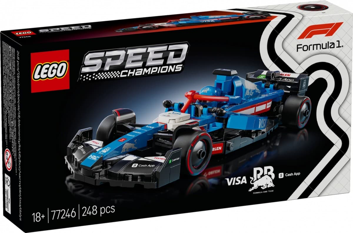 LEGO Speed Champions 77246 bolid F1 Visa Cash App RB VCARB 01