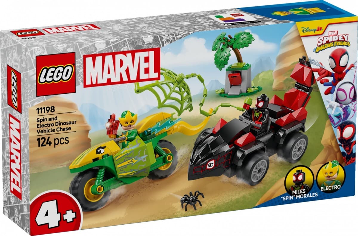 LEGO Spidey 11198 Lov Spina na Electro v DinoPogonjalki