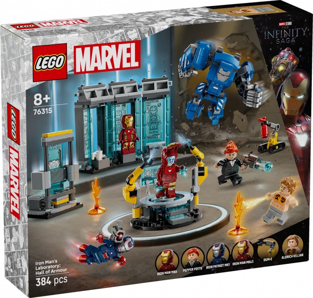 LEGO Marvel Iron Manovo laboratorij: orožarna (76315)