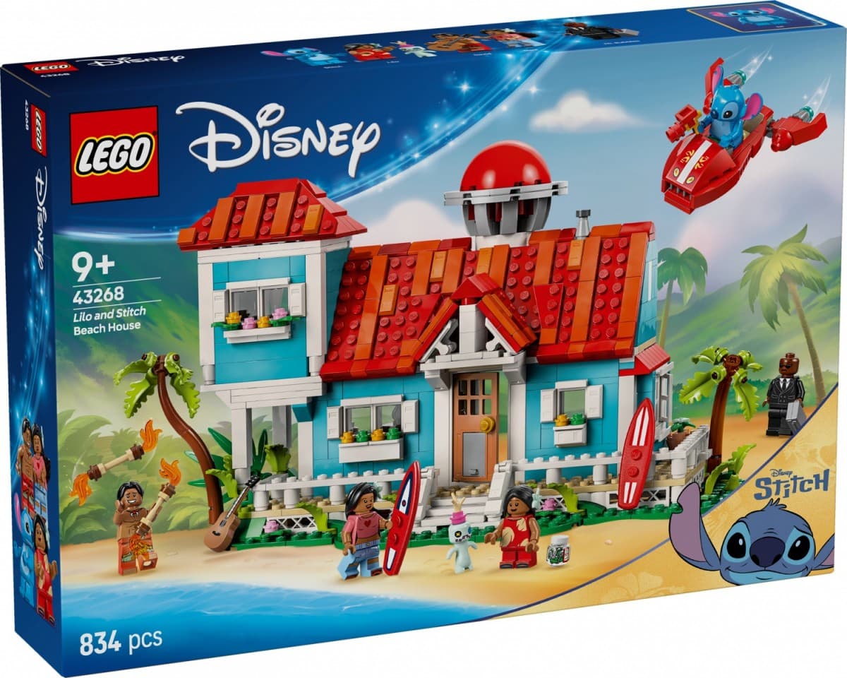 LEGO Disney Lilo in Stitch: Počitniška hiša na plaži (43268)
