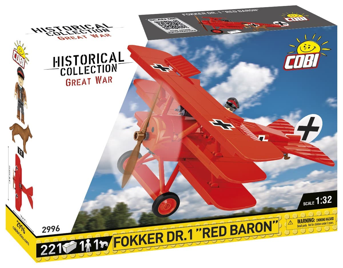 COBI Kocke Fokker Dr.I Rdeči Baron 221 kosi