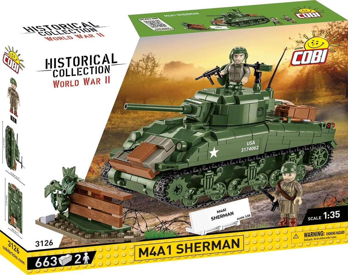 COBI Kocke M4A1 Sherman 663 kosi