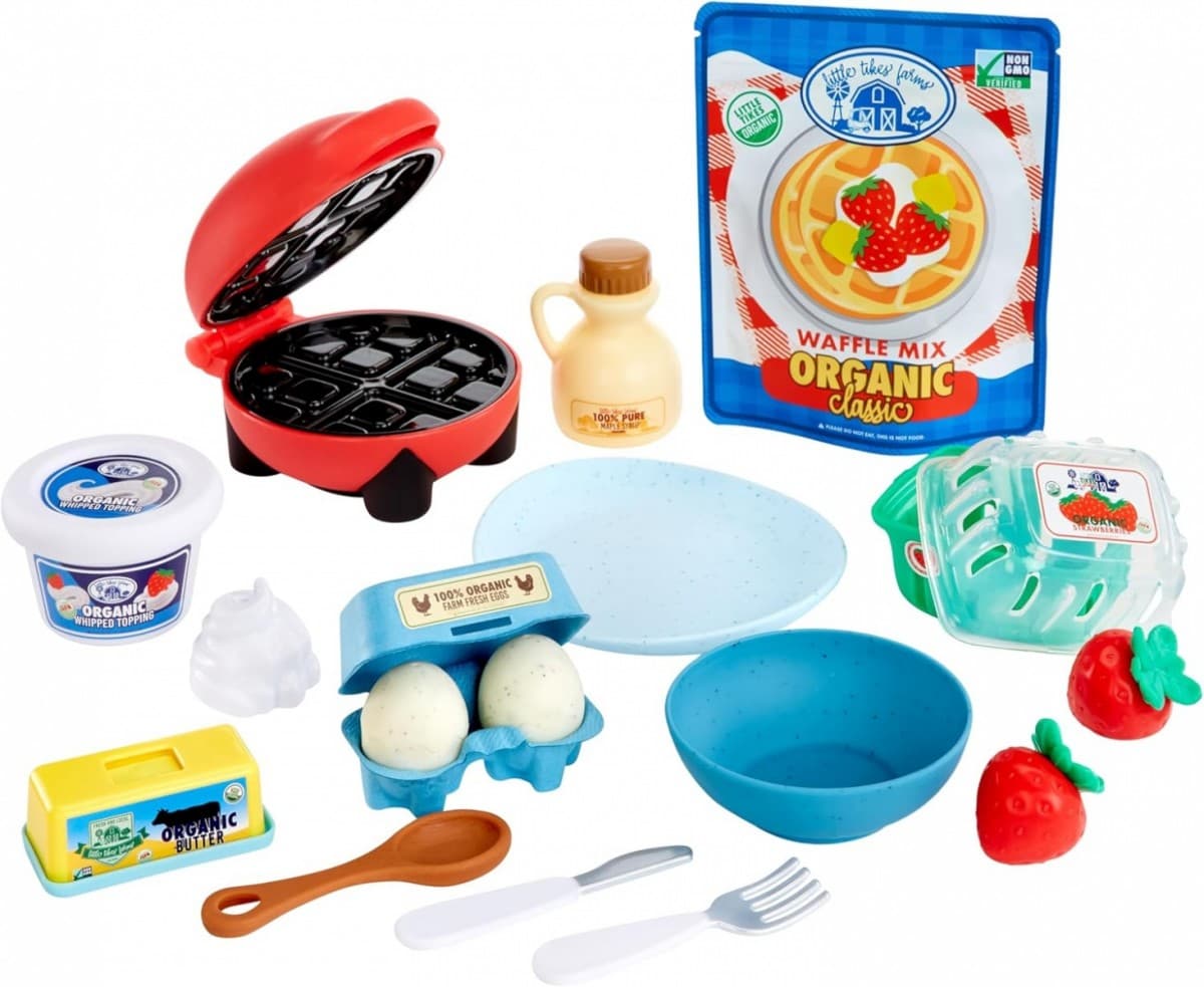 LITTLE TIKES Creative Chefs Komplet za pripravo vafljev (+18 dodatkov)