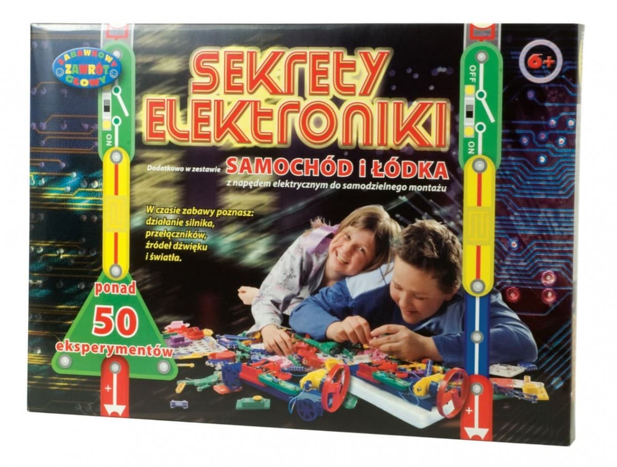 Komplet za elektroniko 'Sekreti' - avto in čoln (50 eksperimentov)