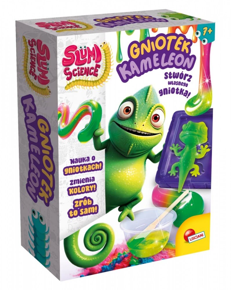 Komplet Slumi Science - Gnjecavi kameleon, ki spreminja barvo