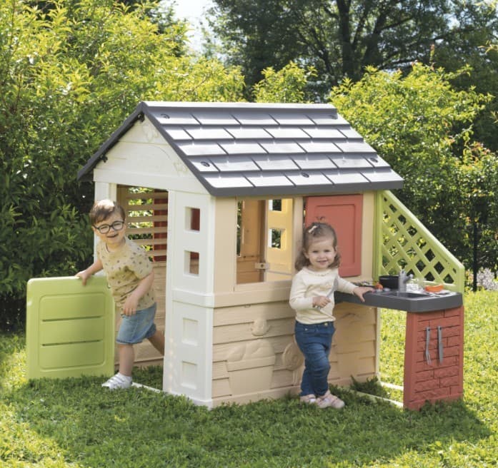 Smoby Hiška Nature z otroško kuhinjo in 17 dodatki 8