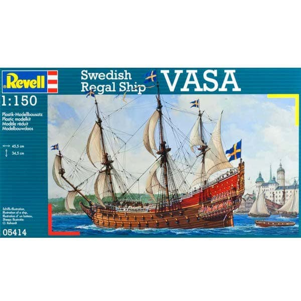 REVELL Plastični model ladje Vasa 1:150