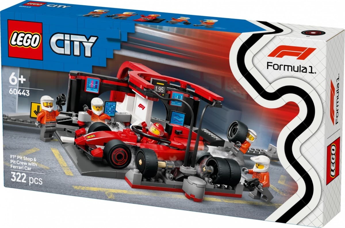 LEGO City 60443 Ferrari F1 Pit Stop 8