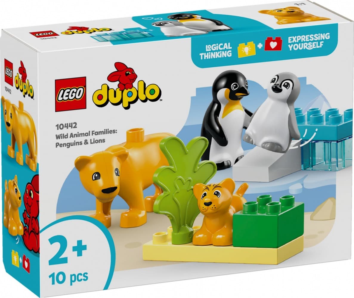 LEGO Duplo 10442 Živali divjine: pingvini in levi