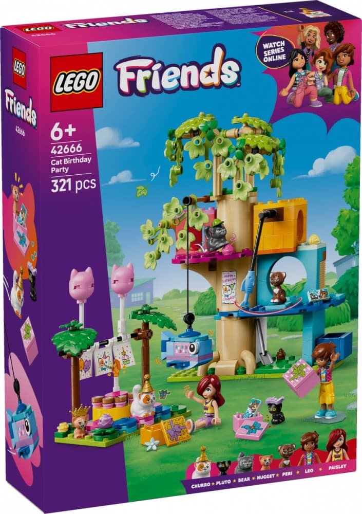 LEGO FRIENDS Rojstnodnevna zabava s kosmi in drevesna hišica