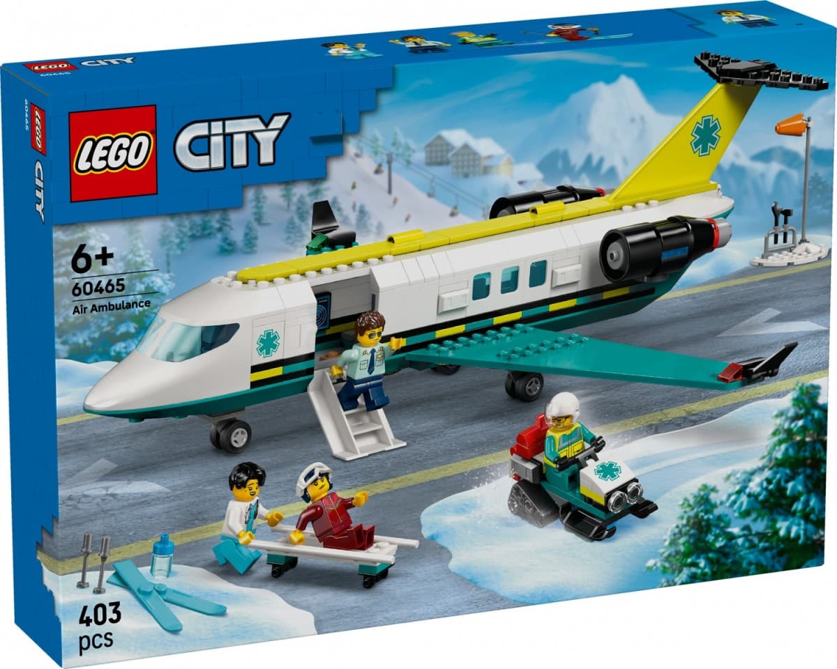 LEGO City Reševalno letalo 60465, komplet za otroke, 6+ let