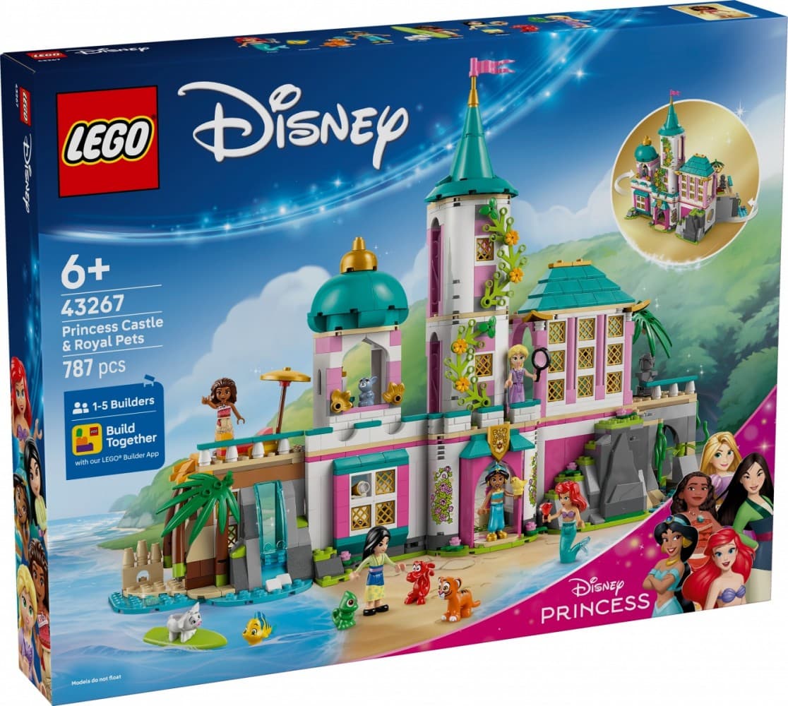 LEGO Disney Zamek Księżniczek i Królewskie Zwierzaki 43267 - Grad za celodnevno igro