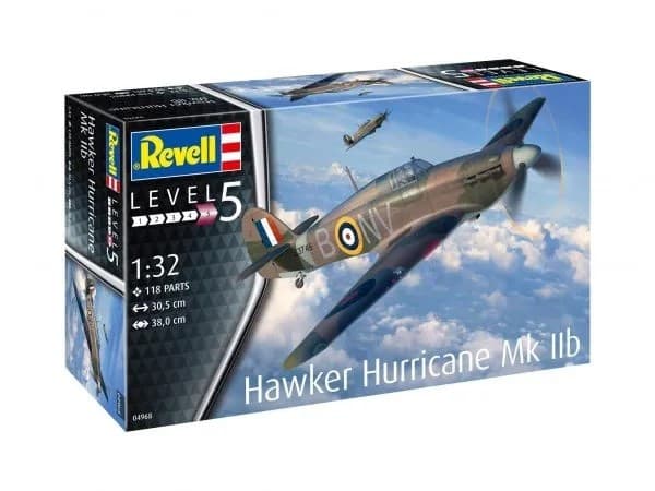 Model plastikový lietadlo Hawker Hurricane Mk.IIb 1/32 REVELL 3