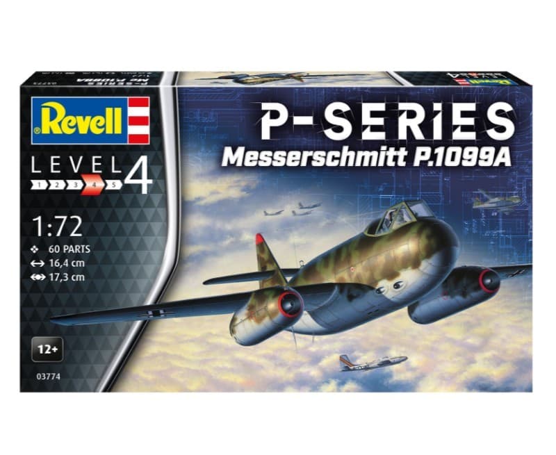 Model letala REVELL Messerschmitt P.1099A 1/72 7