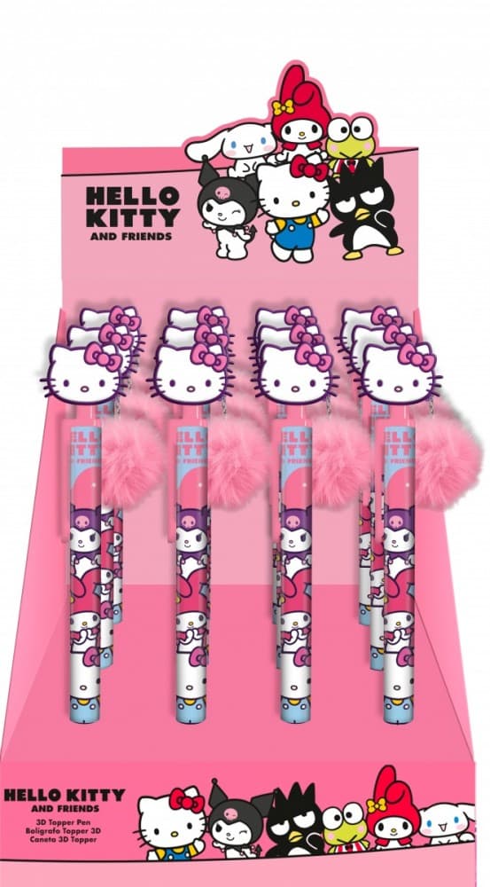 KIDS EUROSWAN Dopisnik Hello Kitty s topperjem (display 12 kom)