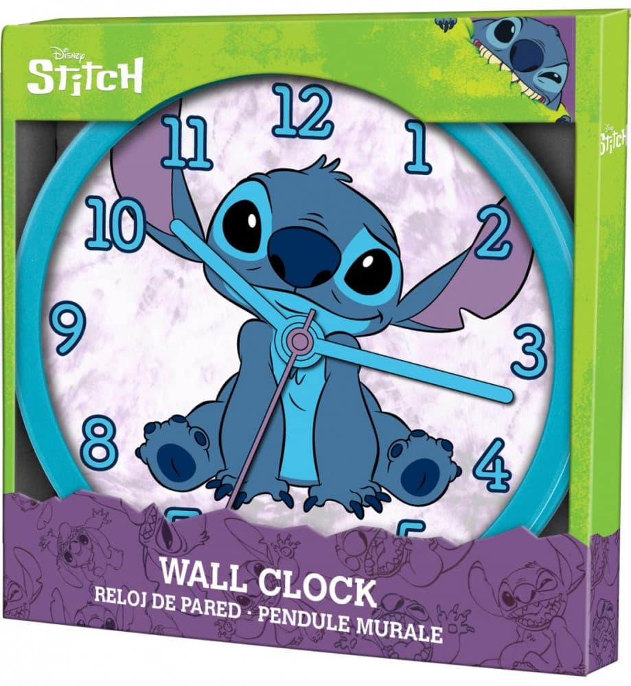 KIDS EUROSWAN stenska ura Stitch, 25 cm
