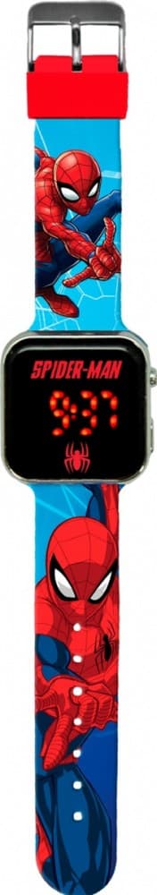 KIDS EUROSWAN LED ura s koledarjem, Spiderman