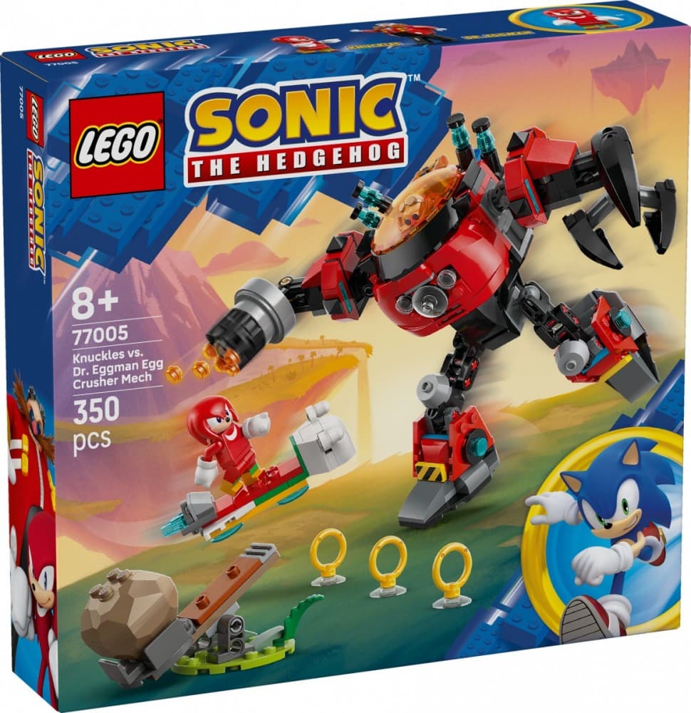 LEGO Sonic Knuckles proti Dr. Eggmanu v mechu Egg Crusher (77005)