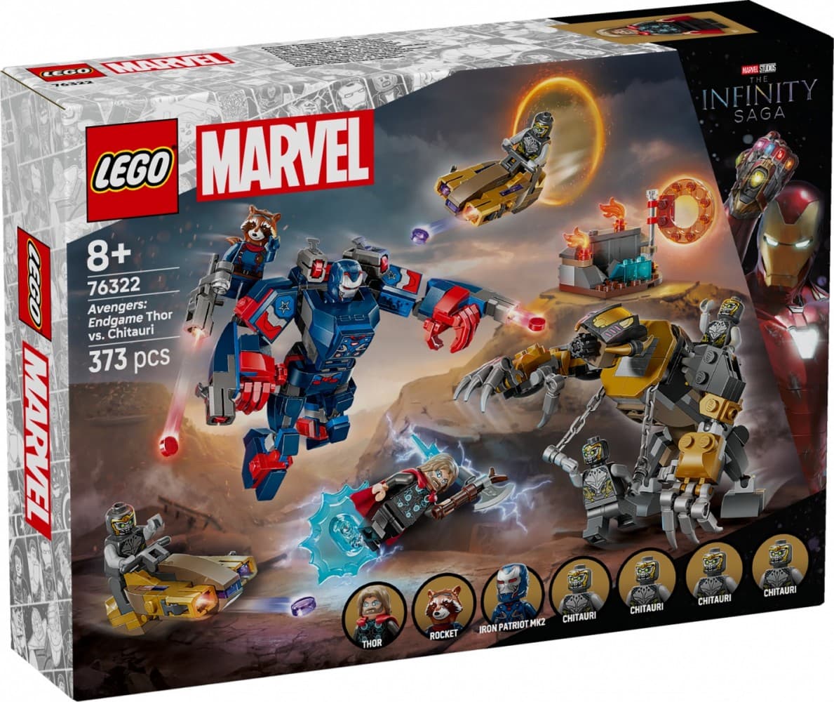 LEGO Kocki Super Heroes 76322: Avengers: Endgame - Thor proti Chitauri