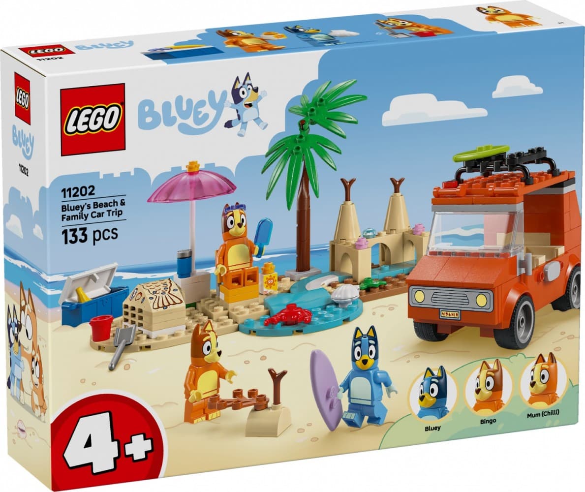 LEGO Kocke Bluey 11202 Družinska izlet z avtomobilom