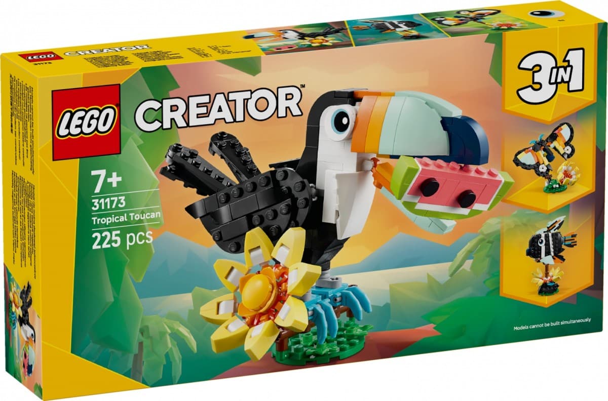 LEGO Creator 3v1 Divje živali: Tropski tukan 31173
