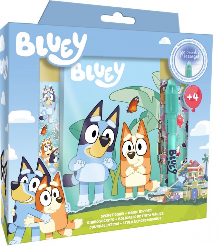 Pustni dnevnik z magično pisalo Bluey